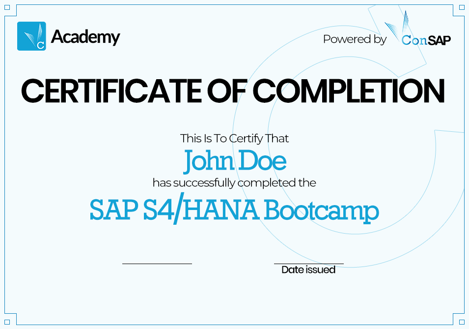 Certificat ConSAP Academy